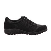 Zwarte Veterschoenen Waldläufer , Black , Dames