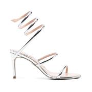 Zilver Metallic Stiletto Hak Schoenen René Caovilla , Gray , Dames