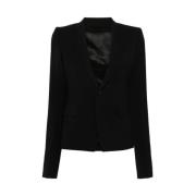 Wollen Blazer Rick Owens , Black , Dames