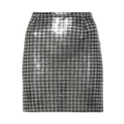 Rok met Pied-de-poule Patroon Paco Rabanne , Gray , Dames