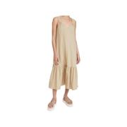 Zomerjurk Ilka Closed , Beige , Dames