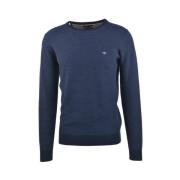 Klassieke Navy Pullover Fynch-Hatton , Blue , Heren