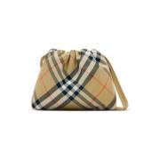 Vintage Check Patroon Schoudertas Burberry , Beige , Dames