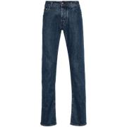 Blauwe Stretch Denim Jeans Jacob Cohën , Blue , Heren