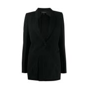 Zwarte Cavalier Blazer Ann Demeulemeester , Black , Dames