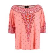 Lichtgewicht trui met Paisley Print Etro , Pink , Dames