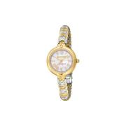 Logo Horloge Twee Toon Roestvrij Staal Roberto Cavalli , Yellow , Dame...