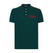 Donkergroen poloshirt met logo Etro , Green , Heren