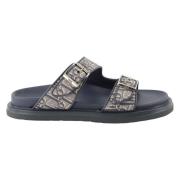 Gedrukte Canvas Sandalen Collectie 2024 Dior , Blue , Heren