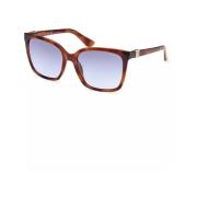 Bruin Gespoten Dames Zonnebril Guess , Brown , Dames