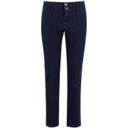 Slim Cropped Carrot Jeans in Donkerblauw Jacob Cohën , Blue , Heren