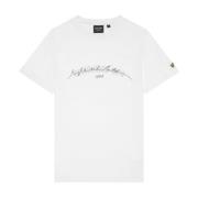 SS T-shirts Opgericht 1874 Grafisch T-shirt Lyle & Scott , White , Her...