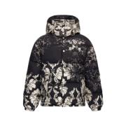 Broccato Print Gewatteerde Jas Roberto Cavalli , Black , Heren