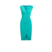 V-hals Mouwloze Wrap Jurk Roberto Cavalli , Blue , Dames