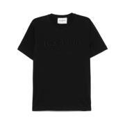 Zwarte Crew Neck T-shirt Korte Mouwen Iceberg , Black , Heren