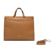 Bruin leren werktas Lavinia Gianni Chiarini , Brown , Dames