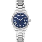 Dames Luna horloge zilver, blauw Gw0307L1 Guess , Gray , Unisex