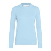 Blauwe Gebreide Pullover Trui InWear , Blue , Dames