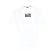 Dierenprint Crew-neck T-shirt Roberto Cavalli , White , Heren