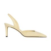 Suede Slingback Pumps Kiton , Beige , Dames