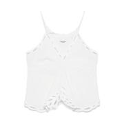 Elegante witte gehaakte trim V-hals top Isabel Marant Étoile , White ,...