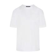 Wit Katoenen Crew Neck T-shirt Kiton , White , Dames