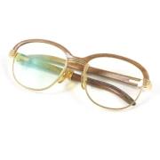 Pre-owned Fabric sunglasses Cartier Vintage , Brown , Dames