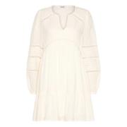 Gehaakte zomerjurk met pofmouwen mbyM , White , Dames