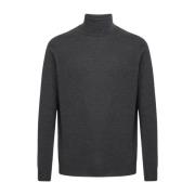 Donkergrijze Cashmere Polo Neck Pullover Kiton , Gray , Heren