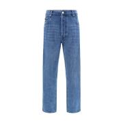 Klassieke jeans met iconische details Prada , Blue , Heren