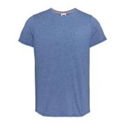 Geborduurd Logo T-Shirt - Blauw Tommy Jeans , Blue , Heren