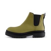 Arvid chelsea boot leer - Khaki Groen Shoe the Bear , Green , Heren