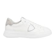 Eenvoudige Temple Sneakers met Vetersluiting Philippe Model , White , ...