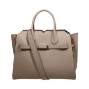 Cachemire Milano Media Tas Valextra , Brown , Dames