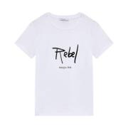 Slogan T-Shirt Art. 8M1680J061 Patrizia Pepe , White , Dames