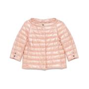 Blush Pink Quilted Outerwear Herno , Pink , Dames