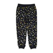 Muntprint Katoenen Sweatpants Vrouwen Moschino , Black , Unisex