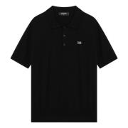 Polo Shirt Korte Mouw Dsquared2 , Black , Heren