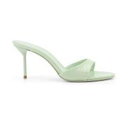 Lakleren Stiletto Sandalen Paris Texas , Green , Dames