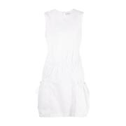 Short Dresses Moncler , White , Dames