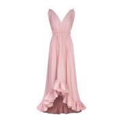 Roze Gerimpelde Avondjurk Lanvin , Pink , Dames