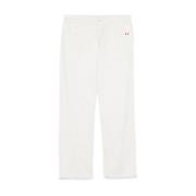 Flare Elephant Denim Broek Amish , White , Heren