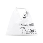 Witte Top Handvat Tas met Zak MM6 Maison Margiela , White , Dames