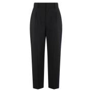 Enkel Crop Broek Marni , Black , Dames