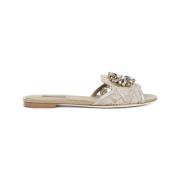 Neutrale Sandalen Ss25 Dolce & Gabbana , Beige , Dames