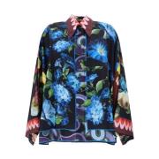 Bloemenprint Zijden Kimono Mouw Shirt Dolce & Gabbana , Multicolor , D...