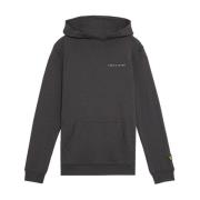 Geborduurde Katoenen Hoodie Lyle & Scott , Gray , Heren