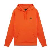 Katoenen Breigoed en Hoodie Sweatshirt Lyle & Scott , Orange , Heren