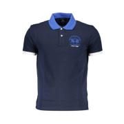 Blauw Katoenen Poloshirt voor Mannen La Martina , Blue , Heren