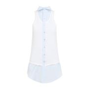 Lichtblauwe Tank Top Maison Margiela , Blue , Dames